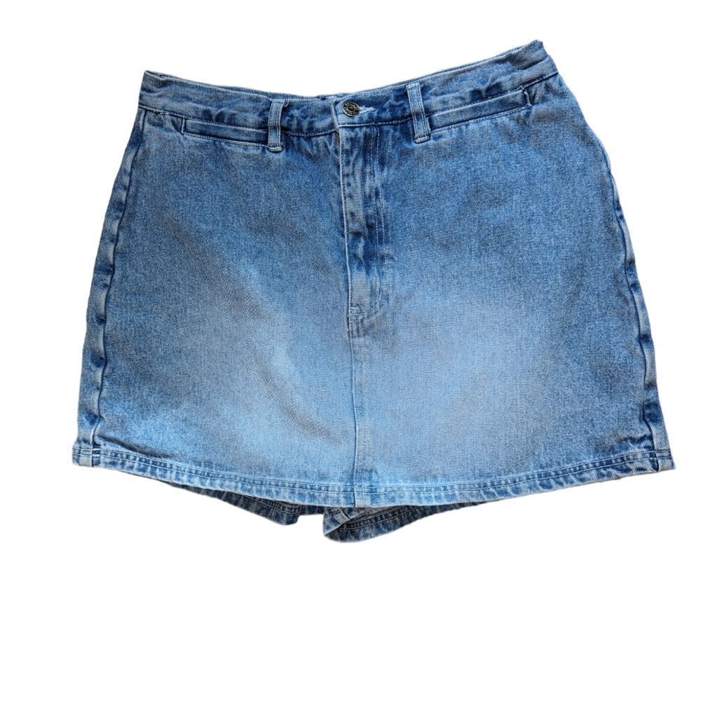 Women's vintage Y2K Route 66 denim skort size 15